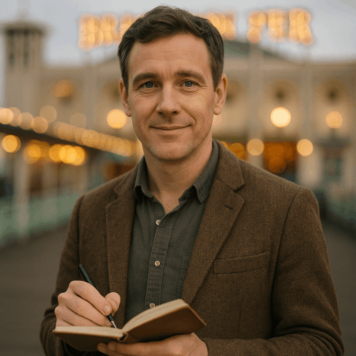 The photograph shows the author of the article, David Fletcher.