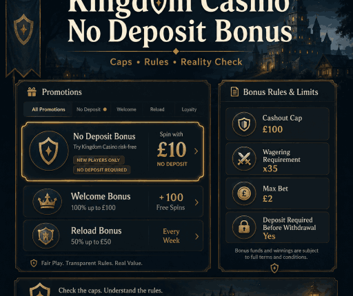 Kingdom Casino No Deposit Bonus
