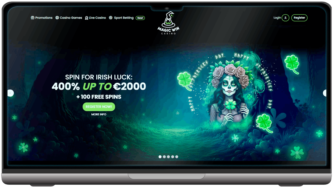 Screenshot of Magic Win Casino main page