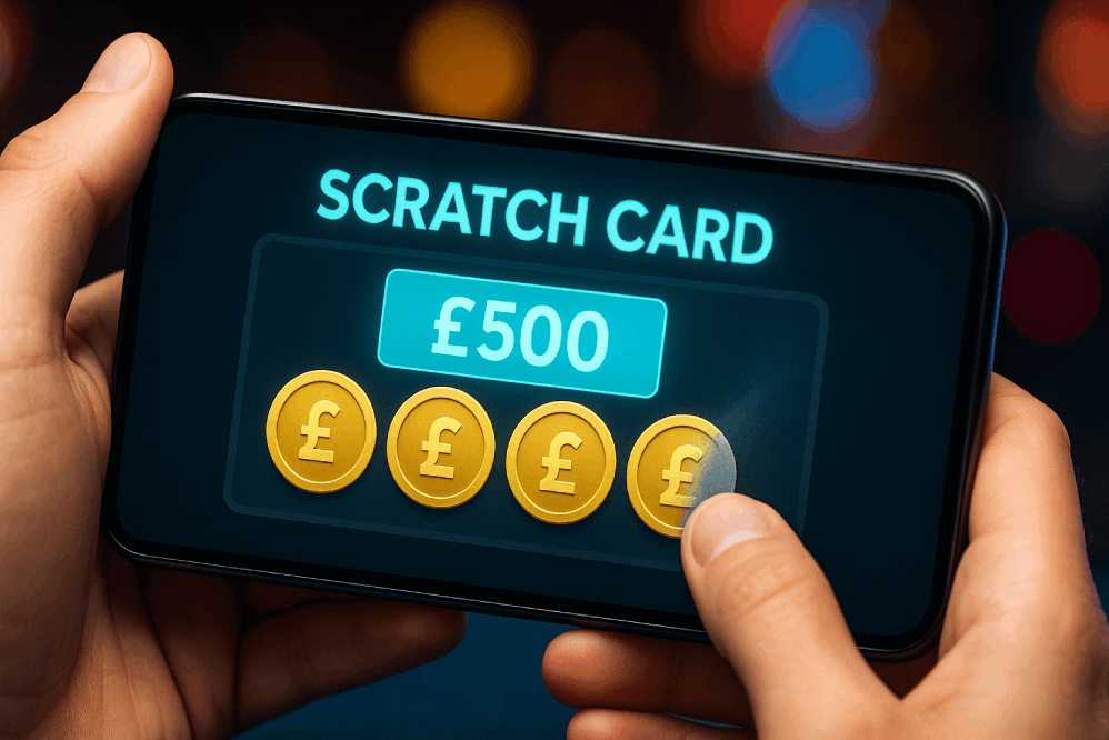 Online scratch card instant win